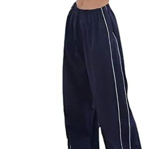 XPONNI Track Pants Women Baggy Pants Y2k Pants Parachute Pants for Women Y2K Clothing