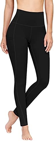 PHISOCKAT 2 Pack High Waist Yoga Pants with Pockets, Tummy Control Leggings, Workout 4 Way Stretch Yoga Leggings - Image 2
