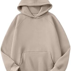 Caracilia Women Hoodies Oversized Sweatshirts Fleece Sweaters Long Sleeve Shirts Cute Loose Y2K Clothes Fall Pullover Top
