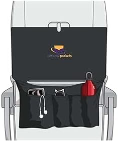 Airplane Pockets Airplane Tray Table Cover | Seat Back Organizer & Storage for Personal Items | Clean, Convenient, Expandable Pockets | Sanitary Travel Essentials for Flying | Media Pouch