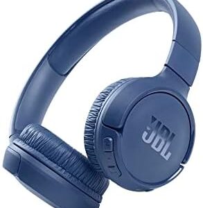 JBL Tune 510BT: Wireless On-Ear Headphones with Purebass Sound - Blue, Medium