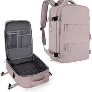 coowoz Large Travel Backpack For Women Men,Carry On Backpack,Hiking Backpack Waterproof Outdoor Sports Rucksack Casual Daypack travel essentials(Pink Purple)