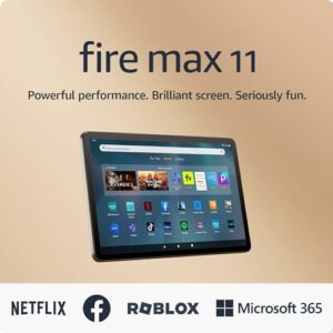 Amazon Fire Max 11 tablet, our most powerful tablet yet, vivid 11" display, octa-core processor, 4 GB RAM, 14-hour battery life, 64 GB, Gray