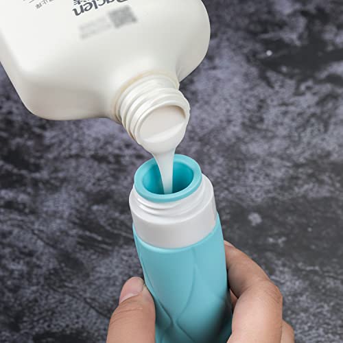 SUDDHO Travel Bottles for Toiletries, 3oz Travel Size Containers, Tsa Approved,BPA Free Leak Proof Squeezable Silicone Travel Size Bottles for Shampoo Conditioner Lotion(4Pack) - Image 2
