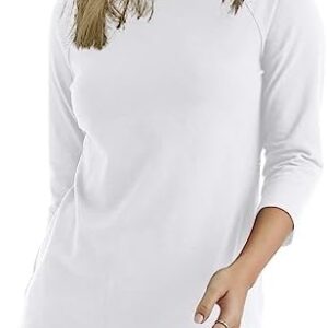 Hanes Women's Raglan Sleeve Tee, Women’s Stretch Cotton Tee, Women’s Crewneck Tee