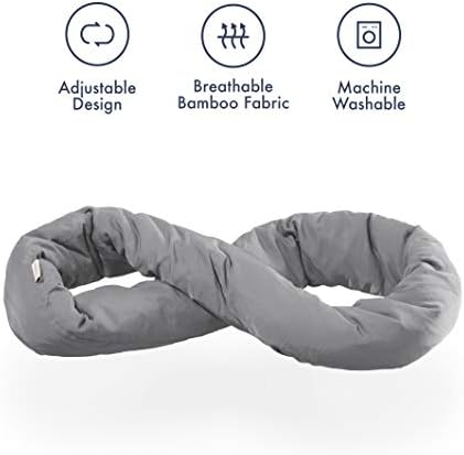 Huzi Infinity Pillow - Home Travel Soft Neck Scarf Support Sleep - Image 3