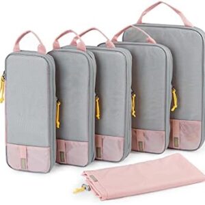 Compression Packing Cubes for Suitcases, BAGSMART 6 Set/4 Set/2 Set Travel Essentials for Travel Organizer Cubes, Lightweight Luggage Suitcase Organizer Bags, Packing Organizers as Travel Accessories