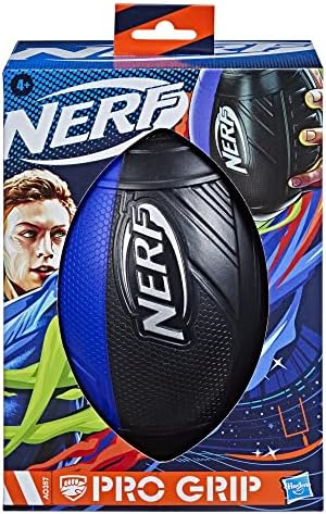 NERF Pro Grip Football, Blue, Classic Foam Ball, Easy to Catch & Throw, Sports Toys, or Stocking Stuffers for Kids - Image 3