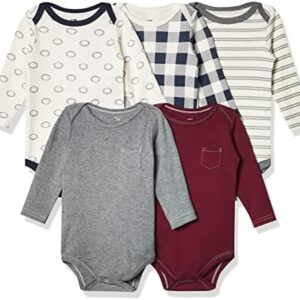 Hudson Baby unisex-baby Cotton Long-sleeve Bodysuits