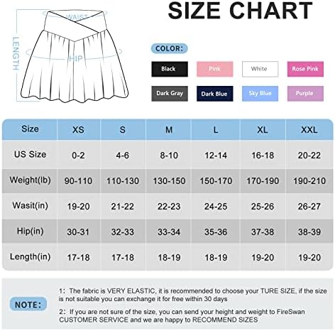 FireSwan Crossover Athletic Shorts for Women 2 in 1 Flowy Running Shorts with Pockets Spandex Butterfly Workout Tennis Skorts - Image 5