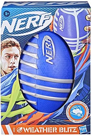 NERF Weather Blitz Foam Football, All Weather Play, Water-Resistant, Easy to Hold Grips, Indoor & Outdoor Sports Toys for 5 Year Old Kids - Image 2