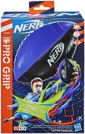 NERF Pro Grip Football, Blue, Classic Foam Ball, Easy to Catch & Throw, Sports Toys, or Stocking Stuffers for Kids - Image 4